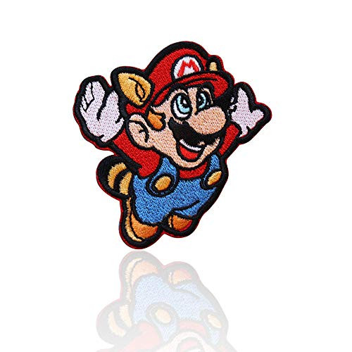 Mario Patch | Iron On | Sew On | Applique | Embroidered | DIY | for Jackets, Shirts, Backpacks | Video Games Super Mario