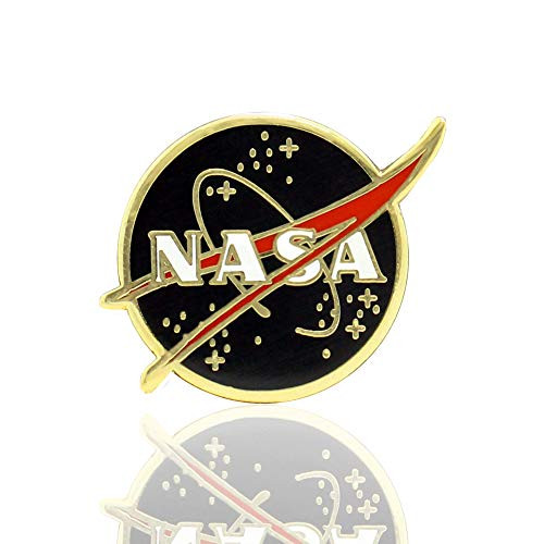 IronPatch NASA Pin | Enamel Pin | Lapel Pin | Brooch | Metal Pin | for Jackets, Shirts, Backpacks | Space Pin Gold