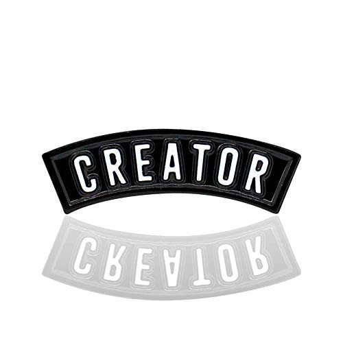 IronPatch Creator Pin | Enamel Pin | Lapel Pin | Brooch | Metal Pin | for Jackets, Shirts, Backpacks | Artists Pin Black