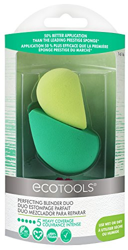 EcoTools Perfecting Blender Duo, 2 Beauty Sponges for Flawless Foundation Coverage