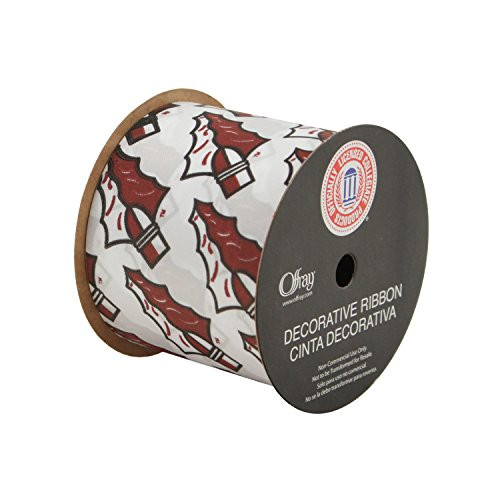 Offray Florida State University Seminoles Fabric, 2-1/2" X 9FT Ribbon