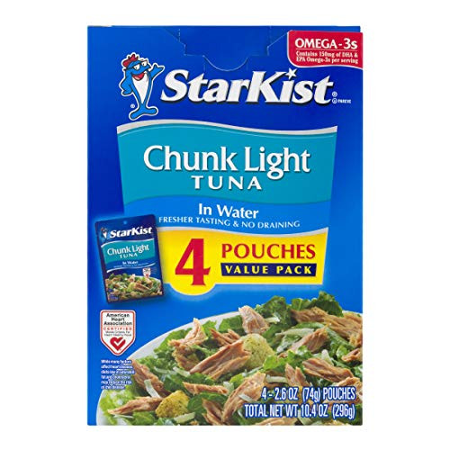 StarKist Chunk Light Tuna in Water - 2.6 oz Pouch (Pack of 4) StarKist Chunk Light Tuna in Water - 2.6 oz Pouch (Pack of 4)