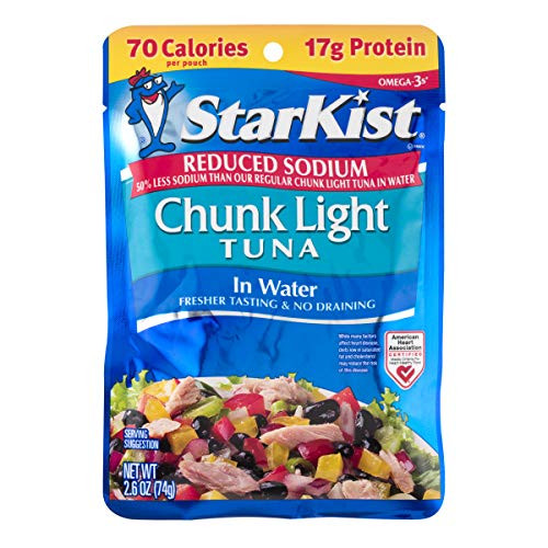 StarKist Reduced Sodium Chunk Light Tuna In Water - 2.6 oz. Pouch StarKist Reduced Sodium Chunk Light Tuna In Water - 2.6 oz. Pouch
