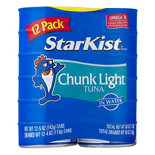 StarKist Chunk Light Tuna in Water, (12 Count of 5 oz Cans) 60 oz StarKist Chunk Light Tuna in Water, (12 Count of 5 oz Cans) 60 oz