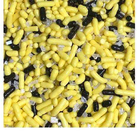 BumbleBee Edible Confetti Sprinkles Cake Cookie Cupcake IceCream Donut Quins - 6oz Jar