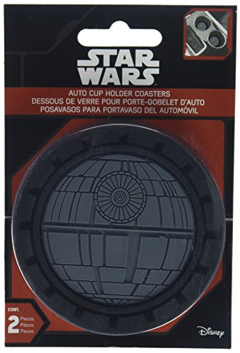 Plasticolor 000683R01 Star Wars Death Star Auto Car Truck SUV Cup Holder Coaster 2-Pack