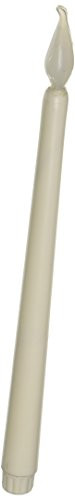 Darice 6204-11 LED Taper Candle, 11-Inch, White, 2-Pack