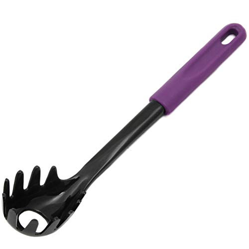 Chef Craft Basic Nylon Pasta/Spaghetti Fork, 11.5 inch, Purple/Black