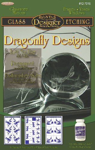 Armour Etch Designer Stencil Pak Dragonflies