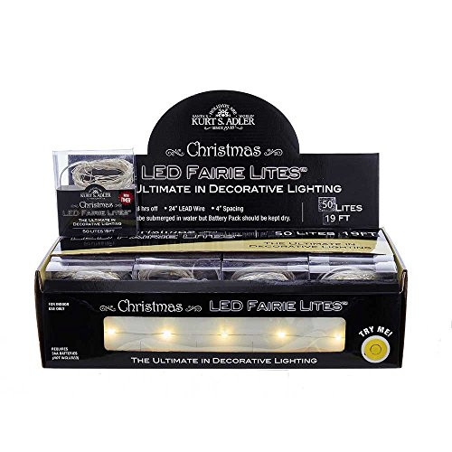 Kurt Adler 50 Warm White LED Fairie Lights