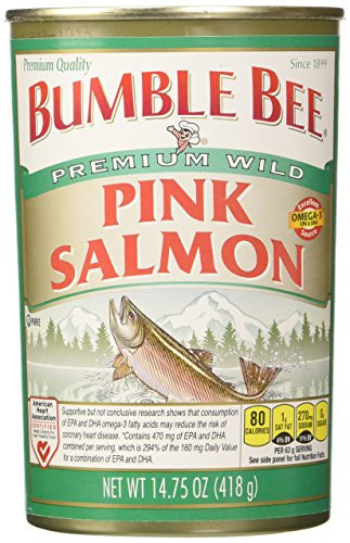 Bumble Bee Salmon Pink Canned, 14.75-Ounce Cans (Pack of 4)
