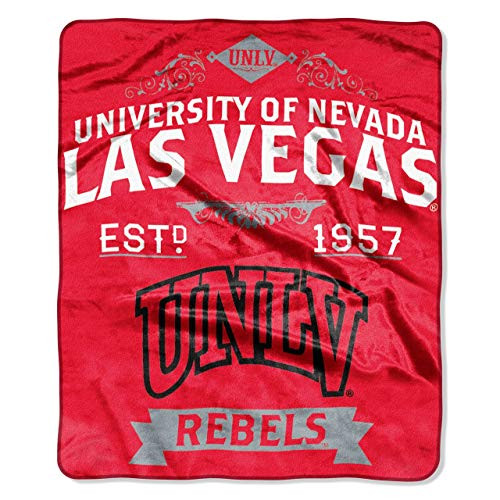 UNLV Rebels "Label" Plush Raschel Throw Blanket, 50" x 60"