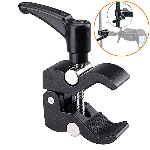 Magic Arm Small Super Crab Clamp Pliers Clip Articulating Friction Arm Variable with 1/4" 3/8" thread for DSLR Rig and Monitor LED Light Video Microphones