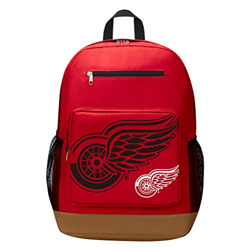 NHL Detroit Red Wings "Playmaker" Backpack, 18" x 5" x 13" NHL Detroit Red Wings "Playmaker" Backpack, 18" x 5" x 13"