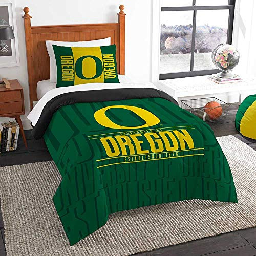 Oregon Ducks Twin Comforter and Sham Set, Twin