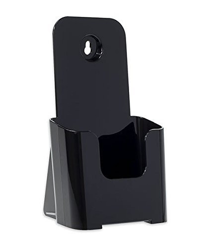 Source One Tri Fold Brochure Holder 4X9 (1 Pack, Black)