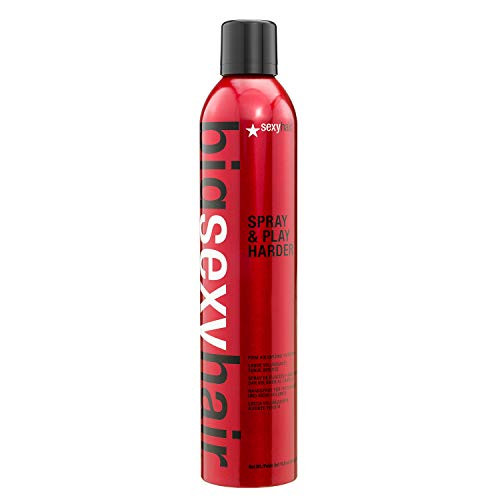 SexyHair Big Spray & Play Harder Firm Volumizing Hairspray, 10 oz