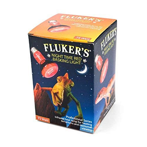 Fluker's Red Night Time Basking Spotlight Infrared Heat Lamp for Reptiles Fluker's Red Night Time Basking Spotlight Infrared Heat Lamp for Reptiles