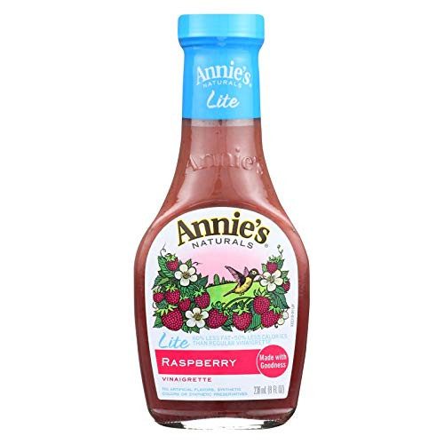 Annies Homegrown Lite Raspberry Vinaigrette, 8 Ounce (Pack of 6)