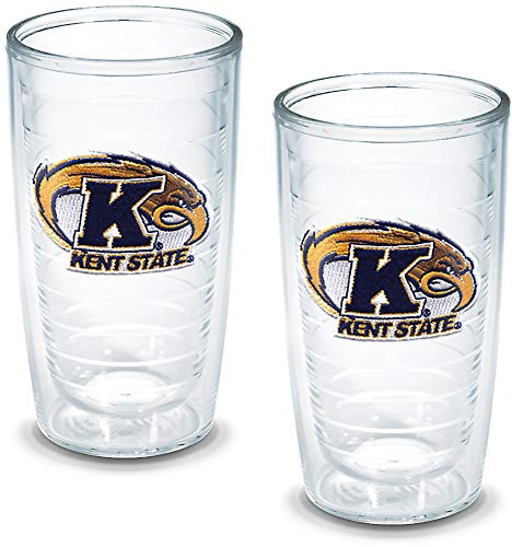 Tervis Kent State University Emblem Tumbler, Set of 2, 16 oz, Clear