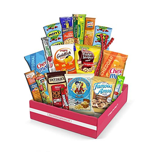 Sweet Choice (20 Count) Ultimate Sampler snack box Mixed Bars, Cookies, Chips, Candy Snacks Box for Office, Meetings, Schools,Friends & Family, Military,College, Snack Variety Pack, gift basket