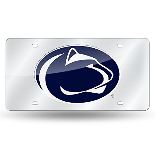 NCAA Rico Industries Laser Inlaid Metal License Plate Tag, Penn State Nittany Lions NCAA Rico Industries Laser Inlaid Metal License Plate Tag, Penn State Nittany Lions