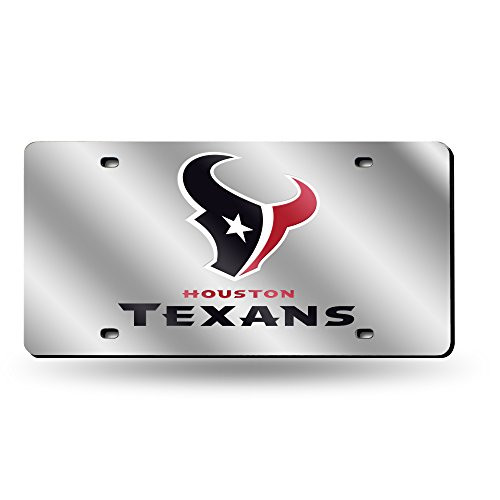NFL Rico Industries Laser Inlaid Metal License Plate Tag, Houston Texans NFL Rico Industries Laser Inlaid Metal License Plate Tag, Houston Texans