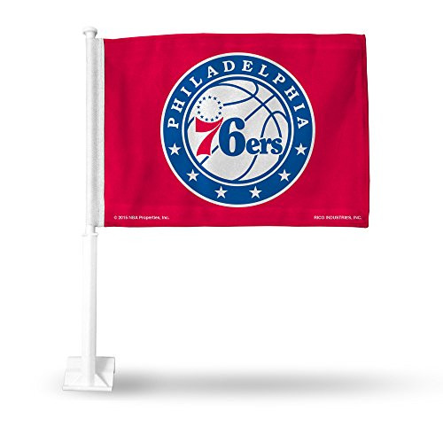 NBA Rico Industries Car Flag including Pole, Philadelphia 76ers NBA Rico Industries Car Flag including Pole, Philadelphia 76ers