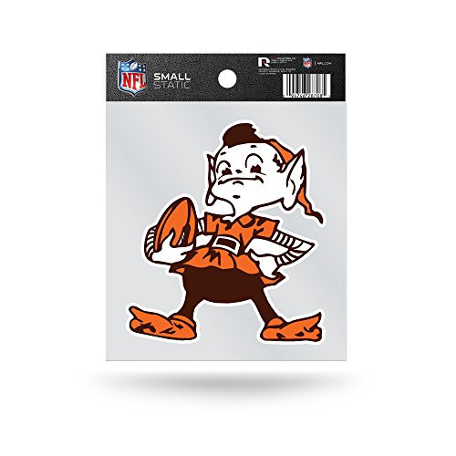 NFL Rico Industries Small Static Cling Decal, Cleveland Browns - Brownie Elf