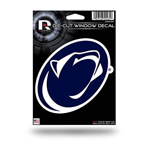 NCAA Rico Industries Die Cut Vinyl Decal, Penn State Nittany Lions NCAA Rico Industries Die Cut Vinyl Decal, Penn State Nittany Lions
