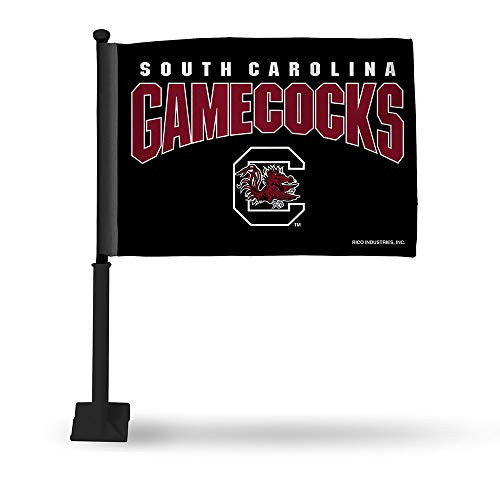 NCAA Rico Industries Car Flag including Pole, South Carolina Fighting Gamecocks