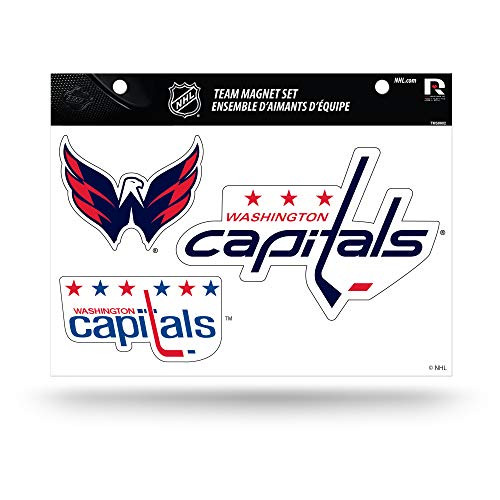 NHL Rico Industries Die Cut Team Magnet Set Sheet, Washington Capitals NHL Rico Industries Die Cut Team Magnet Set Sheet, Washington Capitals