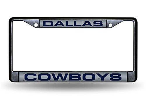 NFL Rico Industries Laser Cut Inlaid Standard Chrome License Plate Frame, Dallas Cowboys NFL Rico Industries Laser Cut Inlaid Standard Chrome License Plate Frame, Dallas Cowboys