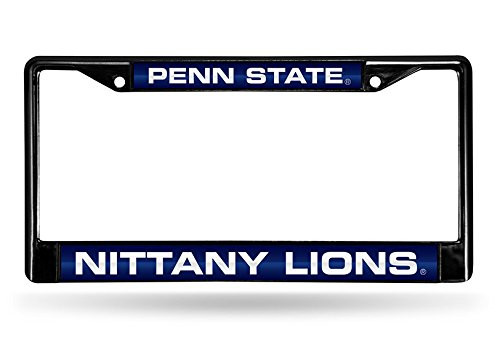 NCAA Rico Industries Laser Cut Inlaid Standard Chrome License Plate Frame, Penn State Nittany Lions NCAA Rico Industries Laser Cut Inlaid Standard Chrome License Plate Frame, Penn State Nittany Lions