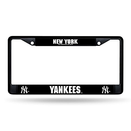New York Yankees MLB Black (Metal) Chrome License Plate Frame