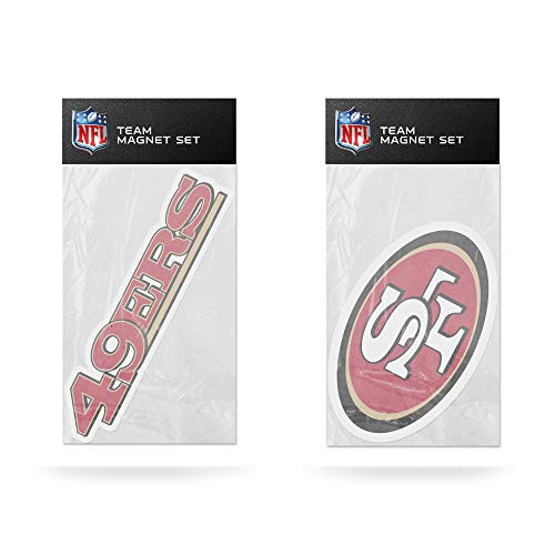 NFL Rico Industries 2-Pack Die Cut Team Logo Magnet Set, San Francisco 49ers