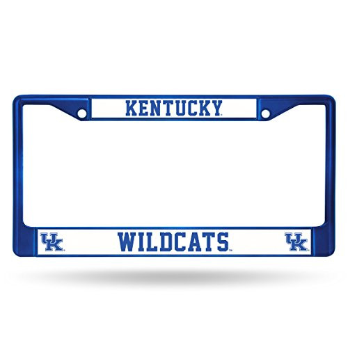 NCAA Rico Industries Standard Chrome License Plate Frame, Kentucky Wildcats NCAA Rico Industries Standard Chrome License Plate Frame, Kentucky Wildcats