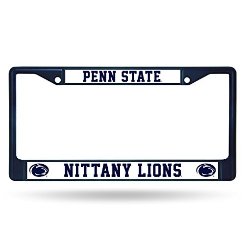 NCAA Rico Industries Standard Chrome License Plate Frame, Penn State Nittany Lions NCAA Rico Industries Standard Chrome License Plate Frame, Penn State Nittany Lions