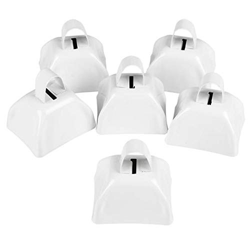 3" Metal Cowbell (1 dozen) - White