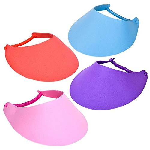 Rhode Island Novelty Foam Visors with Coil Band Assorted Colors One Dozen Per Order