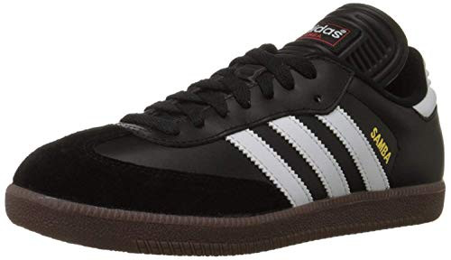 adidas Men's Samba Classic Soccer Shoe,Black/Running White,6.5 M US