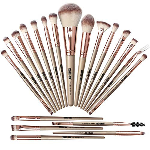 Makeup Brush Set,20 Pcs Professional Makeup Brushes Foundation Eyeshadow Blush Brush,Travel Kabuki Blending Concealers Face Powder Eye Make Up Brushes Set Kit (Champagne) Makeup Brush Set,20 Pcs Professional Makeup Brushes Foundation Eyeshadow Blush Brush,Travel Kabuki Blending Concealers Face Powder Eye Make Up Brushes Set Kit (Champagne)