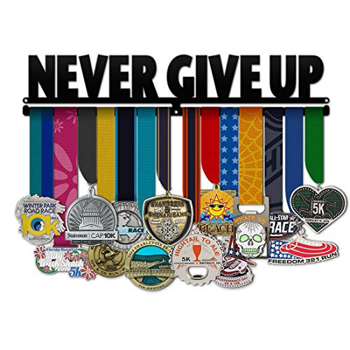 Believe&Train Never Give Up - Motivational Medal Hanger