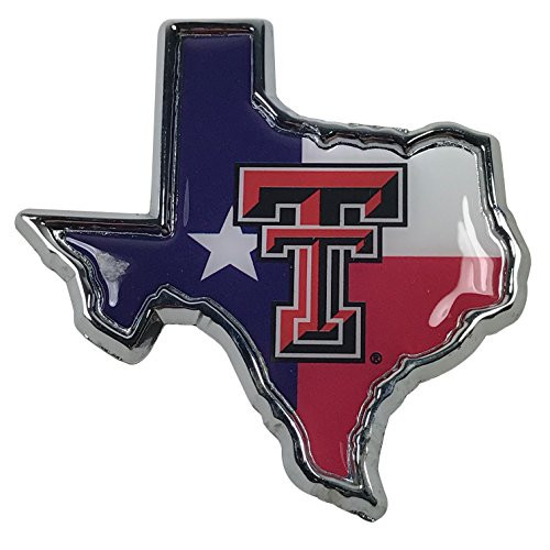 Texas Tech METAL Auto Emblem (Texas flag logo) Texas Tech METAL Auto Emblem (Texas flag logo)
