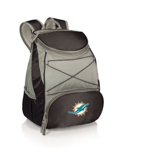 NFL Miami Dolphins PTX Insulated Backpack Cooler, Black NFL Miami Dolphins PTX Insulated Backpack Cooler, Black