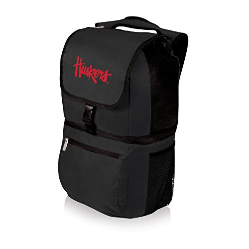 PICNIC TIME NCAA Nebraska Cornhuskers Zuma Insulated Cooler Backpack, Black