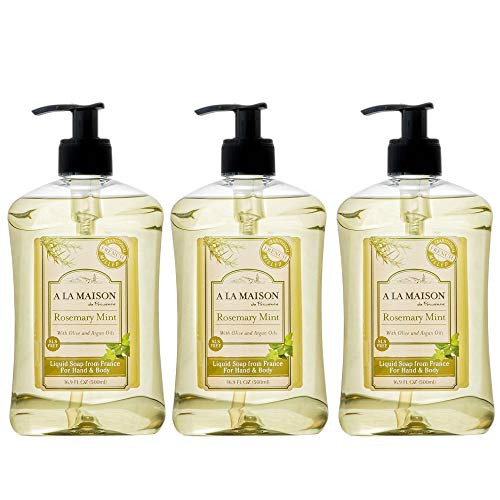 A La Maison de Provence Liquid Soap, Rosemary Mint, 16.9 Ounce (Pack of 3) A La Maison de Provence Liquid Soap, Rosemary Mint, 16.9 Ounce (Pack of 3)