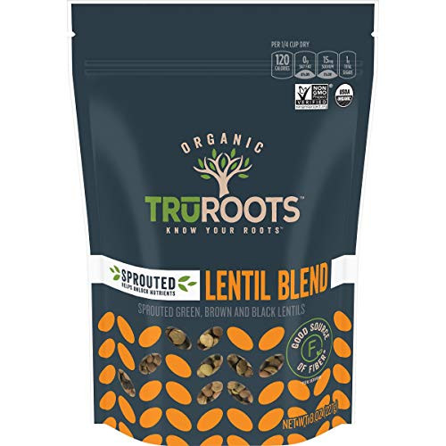 Truroots Sprouted Lentil Trio, Organic, 8-Ounce