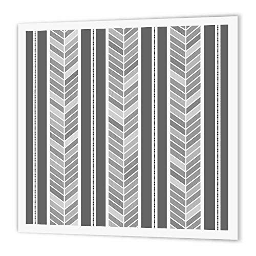 3dRose ht_193769_3 Grey Herringbone Pattern Gray Tribal Chevron Arrow Feather Stripes Iron on Heat Transfer, 10 by 10", for White Material 3dRose ht_193769_3 Grey Herringbone Pattern Gray Tribal Chevron Arrow Feather Stripes Iron on Heat Transfer, 10 by 10", for White Material