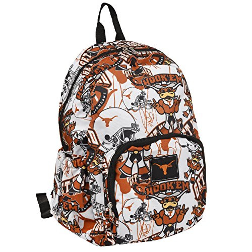 FOCO NCAA Texas Team Patches Printed Backpack